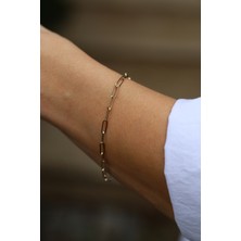 Yenigün Kuyumculuk 14 Ayar Altın Ince Ataç Bileklik