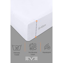Eve Tekstil Fitted Yüksek  Penye Kumaş Çift Kişilik Lastikli Çarşaf
