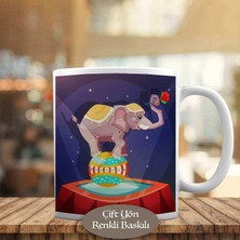 Asilmeydan Sirkte Sevimli Fil Kupa Bardak HEDIYELIK-1284-12717