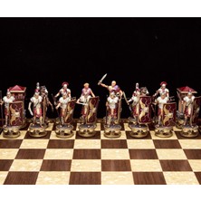 Kartaca - Roma Temalı Satranç Takımı (Şah 12 cm)