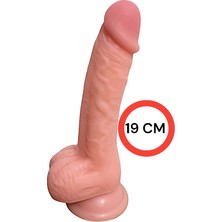 Esnorth Gerçek Ten Dokusunda 19 cm Penis