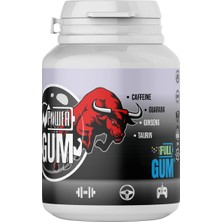Fullgum Power - Guarana, Ginseng, Caffeine, Taurin Ekstraktlı Dolgulu Sakız