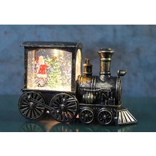 Çerçici Trenli Yılbaşı Işıklı Kar Küresi ALK3221