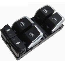 Cam Anahtarı Audı A6 /A7/ Q3 Sol Dörtlü Kromlu 10-15