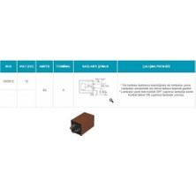 Sanel 12V Sis Lamba Rölesi Karsan/otokar/bmc (4 Fiş)