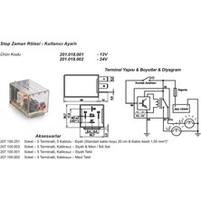 12V STOP ZAMAN RÖLESİ 5 UÇLU AYARLI (0.1 SN-11 SAAT ARASI) (OTOMATİK KATLANIR AYNA-MULTİMEDYA VS)