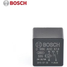 Bosch 24V Röle 5 Uçlu 20 A Siyah (Çift Platin) (87A) (Diotlu)