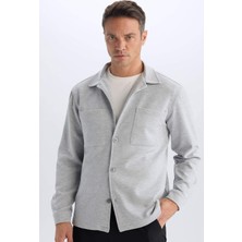DeFacto Regular Fit Polo Yaka Gömlek Ceket D7243AX25SP