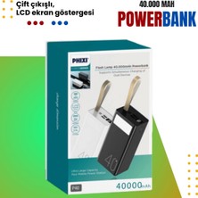 Phixi Force P40 40.000MAH LCD Göstergeli Çift Çıkışlı Powerbank - Uzun Süreli Güç ve Şık Tasarım