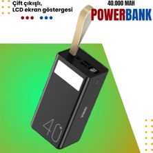 Phixi Force P40 40.000MAH LCD Göstergeli Çift Çıkışlı Powerbank - Uzun Süreli Güç ve Şık Tasarım