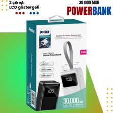 Phixi Force P30 30.000MAH LCD Göstergeli Çift Çıkışlı Powerbank