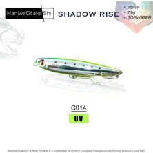 New Osaka Naniwa Osaka Shi Shadow Rıse 75MM 7.8g Su Üstü Maket