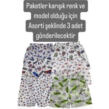 Sdf Karışık Renk ve Model 3lü Erkek Boxer Set 1037