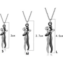GTBY Çift Kucaklama Kolye Kolye (Yurt Dışından)