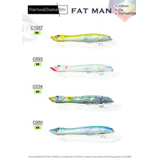 New Osaka Naniwa Osaka Shi Fat Man 135MM 26GR Topwater Su Üstü Maket