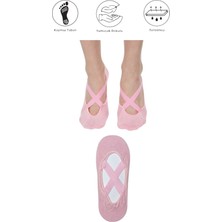 Maruf Shop 1 Adet Bayan Kaydırmaz Tabanlı Yoga Pilates Fitness Dans ve Spor Çorabı