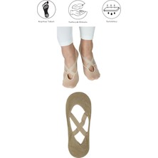 Maruf Shop 1 Adet Bayan Kaydırmaz Tabanlı Yoga Pilates Fitness Dans ve Spor Çorabı
