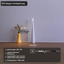 La Go Go Gantdidiboy 1 Kelimelik Masa Lambası USB Şarjı Milan Minimalist Üst Düzey Modern Işık Lüks Gece Lambası (Yurt Dışından)