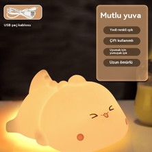 La Go Go Gantdidiboy Yaratıcı Hediye LED Pat Işık Hediye Yatak Odası Gece Lambası Atmosfer Işığı Doğum Günü Hediyesi Kızlar ve Çocuklar Başucu Lambası (Yurt Dışından)