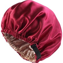 Encounter Bonnet Uyku Başlığı Bonnet Başlığı, Çift Katmanlı, - Kırmızı (Yurt Dışından)