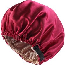 Encounter Bonnet Uyku Başlığı Bonnet Başlığı, Çift Katmanlı, - Kırmızı (Yurt Dışından)