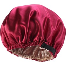 Encounter Bonnet Uyku Başlığı Bonnet Başlığı, Çift Katmanlı, - Kırmızı (Yurt Dışından)