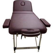 Pambukcuk Comfort Plus Alüminyum Masaj Masası Ithal 305-BORDO 3 Parça