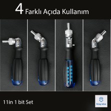 Kingsdun 10 U 1 Arada Circirli Çift Yönlü Tornavida Seti KS-840047