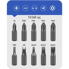 Kingsdun 10 U 1 Arada Circirli Çift Yönlü Tornavida Seti KS-840047