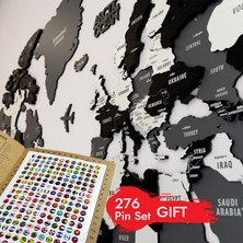 Colorfull World 3 Boyutlu Ahşap Dünya Haritası, Ahşap Duvar Dekoru, Duvar Tablo, Gerçek Dünya Haritası,dünya Haritası
