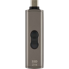Transcend Type-C 10GBPS Gizlenebilir Başlıklı Taşınabilir Metal Kasa SSD