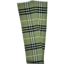 Burberry Ekose Desen %80 Yün,%20 Ipek,kareli Yeşil Siyah Şal 68X246CM