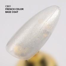 Momo Kalıcı Oje French Color Base Coat CB01, Işıltılı Rakı Beyazı, 10 ml