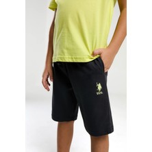 U.S. Polo Assn. Erkek Çocuk Yeşil Bermuda Takım
