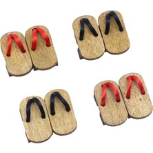 Baoblaze 4 1:12 Terlikleri Japon Mini Kimono Terlikleri Için (Yurt Dışından)