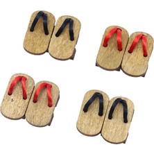 Baoblaze 4 1:12 Terlikleri Japon Mini Kimono Terlikleri Için (Yurt Dışından)