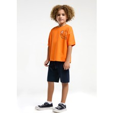 U.S. Polo Assn. U.S. Polo Assn.. Erkek Çocuk Turuncu Bermuda Takım