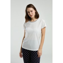 Arnetta Kadın Beyaz Pijama Takımı
