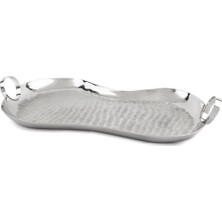 Mikasa Moor Saıge Gümüş Halka Kulplu Oval Tepsi 61 X 33 X 8 Cm