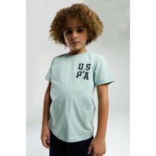 U.S. Polo Assn. Erkek Çocuk Yeşil Bermuda Takım