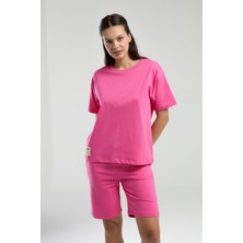 Rolypoly Kadın Pembe Şort Takım