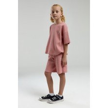 U.S. Polo Assn. U.S. Polo Assn.. Kız Çocuk Pembe Bermuda Takım