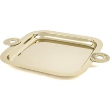 Mikasa Moor Apollyon Gold Metal Kare Tepsi 30X23CM