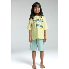 RolyPoly Kız Çocuk Sarı Bermuda Takım