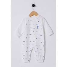 U.S. Polo Assn. Erkek Bebek Beyaz Tulum