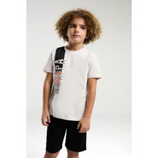 U.S. Polo Assn. Erkek Çocuk Krem Bermuda Takım