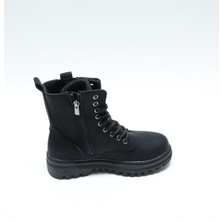 Eymen Shoes Ventes Içi Kürklü Yüksek Boğazlı Kadın Bot, Siyah (Ladik)
