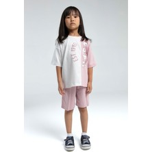 U.S. Polo Assn. Kız Çocuk Pembe Bermuda Takım