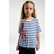 U.S. Polo Assn.. Kız Çocuk Mavi Bermuda Takım