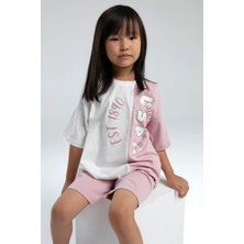 U.S. Polo Assn. Kız Çocuk Pembe Bermuda Takım